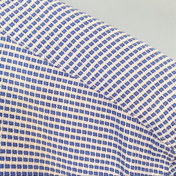 Tailor Store Blue and White Long Sleeve Button Down - Picture 2 of 11
